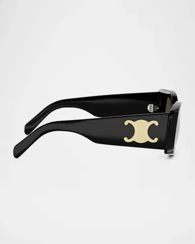 Celine Maxi Triomphe Acetate Rectangular Sunglasses | Thumbnail 4 Celine Maxi Triomphe Acetate Rectangular Sunglasses | Thumbnail 4