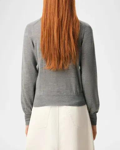 AMI PARIS Ami De Coeur Embroidered Crewneck Cardigan | Thumbnail 3 AMI PARIS Ami De Coeur Embroidered Crewneck Cardigan | Thumbnail 3