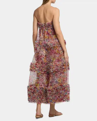 Zimmermann Luna Ruffle Bandeau Gown | Thumbnail 2 Zimmermann Luna Ruffle Bandeau Gown | Thumbnail 2