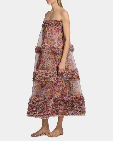 Zimmermann Luna Ruffle Bandeau Gown | Thumbnail 6 Zimmermann Luna Ruffle Bandeau Gown | Thumbnail 6