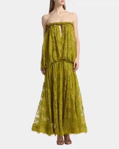 Zimmermann Luna Lace Bandeau Gown | Thumbnail 4 Zimmermann Luna Lace Bandeau Gown | Thumbnail 4