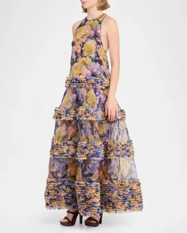 Zimmermann Luna Ruffle Maxi Dress | Thumbnail 3 Zimmermann Luna Ruffle Maxi Dress | Thumbnail 3