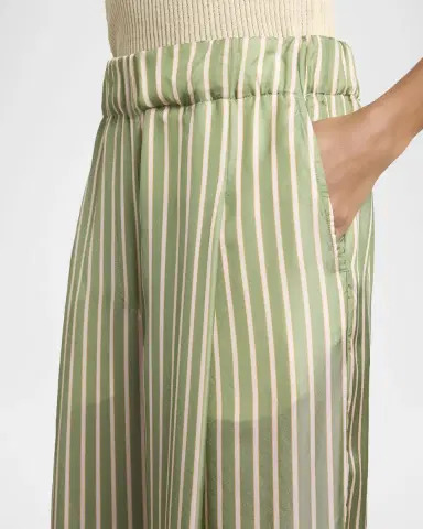 Dries Van Noten Striped Cupro Wide-Leg Pull-On Pants | Thumbnail 5 Dries Van Noten Striped Cupro Wide-Leg Pull-On Pants | Thumbnail 5