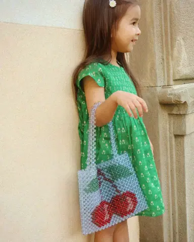 Konges Slojd Girl 's Cherry Perla Tote Bag | Thumbnail 5 Konges Slojd Girl 's Cherry Perla Tote Bag | Thumbnail 5