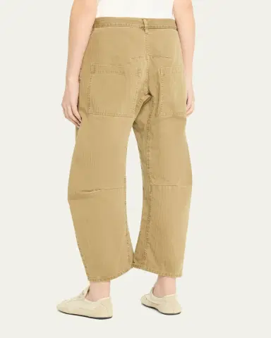 Nili Lotan Shon Herringbone Barrel-Leg Ankle Pants | Thumbnail 3 Nili Lotan Shon Herringbone Barrel-Leg Ankle Pants | Thumbnail 3