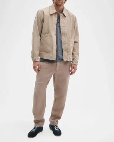 rag & bone Men 's Evan Stretch-Waistband Linen Trousers | Thumbnail 2 rag & bone Men 's Evan Stretch-Waistband Linen Trousers | Thumbnail 2