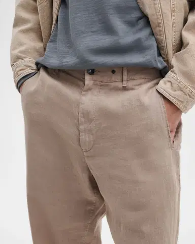 rag & bone Men 's Evan Stretch-Waistband Linen Trousers | Thumbnail 5 rag & bone Men 's Evan Stretch-Waistband Linen Trousers | Thumbnail 5