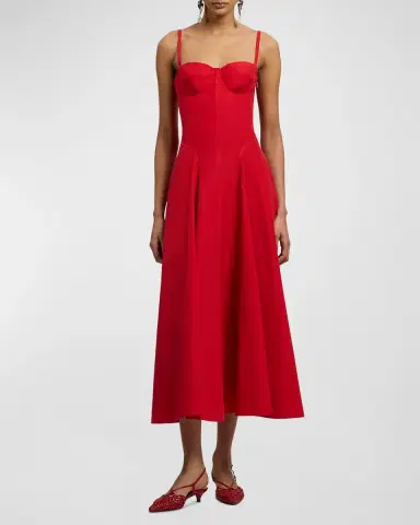 Ralph Lauren Collection Marigot Cotton-Blend Poplin Day Dress | Thumbnail 2 Ralph Lauren Collection Marigot Cotton-Blend Poplin Day Dress | Thumbnail 2