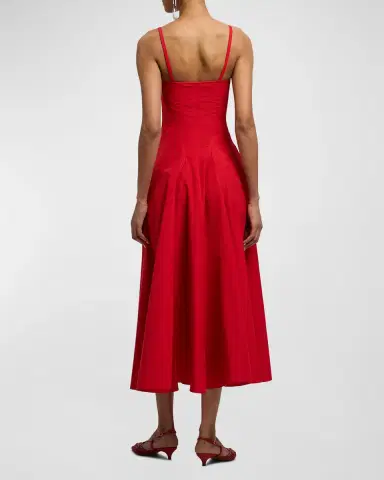 Ralph Lauren Collection Marigot Cotton-Blend Poplin Day Dress | Thumbnail 3 Ralph Lauren Collection Marigot Cotton-Blend Poplin Day Dress | Thumbnail 3