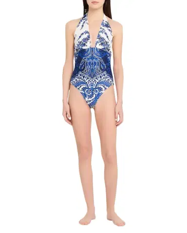 Kobi Halperin Elise Halter One-Piece Swimsuit | Thumbnail 1 Kobi Halperin Elise Halter One-Piece Swimsuit | Thumbnail 1