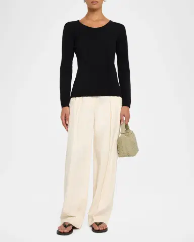 The Row Nezana Cashmere Long-Sleeve Top | Thumbnail 2 The Row Nezana Cashmere Long-Sleeve Top | Thumbnail 2