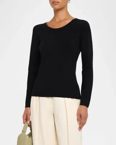 The Row Nezana Cashmere Long-Sleeve Top | Thumbnail 4 The Row Nezana Cashmere Long-Sleeve Top | Thumbnail 4