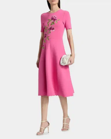 THEIA Petunia Knit Midi Dress | Thumbnail 2 THEIA Petunia Knit Midi Dress | Thumbnail 2