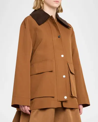 Ganni Heavy Twill Jacket | Thumbnail 4 Ganni Heavy Twill Jacket | Thumbnail 4