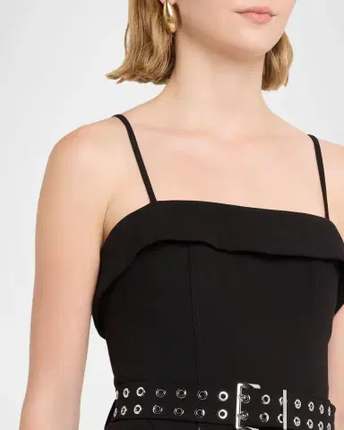Ganni Future Twill Suiting Midi Dress | Thumbnail 5 Ganni Future Twill Suiting Midi Dress | Thumbnail 5