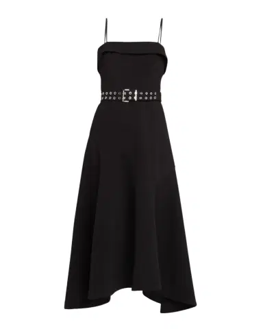 Ganni Future Twill Suiting Midi Dress | Thumbnail 1 Ganni Future Twill Suiting Midi Dress | Thumbnail 1