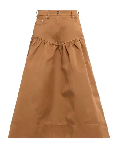 Ganni Duchesse Twill Midi Skirt | Thumbnail 1 Ganni Duchesse Twill Midi Skirt | Thumbnail 1