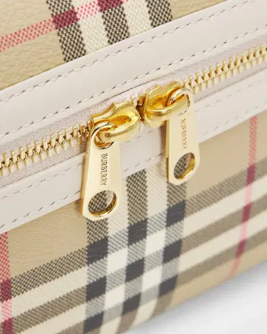 Burberry Check Leather Vanity Bag | Thumbnail 5 Burberry Check Leather Vanity Bag | Thumbnail 5