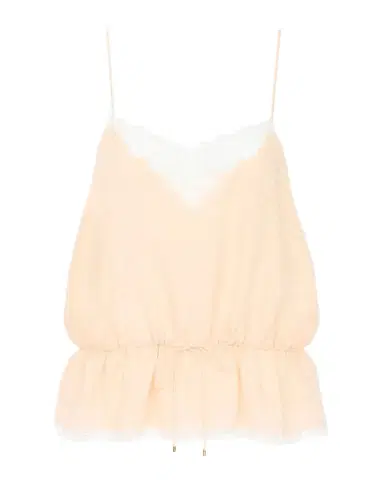 Chloé Lace-Trim Floral Silk Jacquard Sleeveless Top | Thumbnail 1 Chloé Lace-Trim Floral Silk Jacquard Sleeveless Top | Thumbnail 1