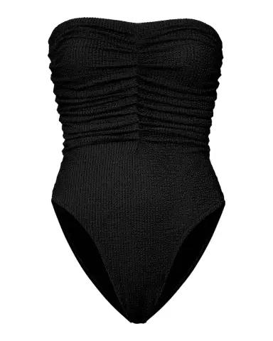Milly Textured Ruched Strapless One-Piece Swimsuit | Thumbnail 1 Milly Textured Ruched Strapless One-Piece Swimsuit | Thumbnail 1