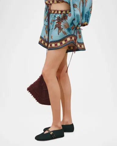 ALÉMAIS Georgie Tropical Linen Shorts | Thumbnail 4 ALÉMAIS Georgie Tropical Linen Shorts | Thumbnail 4