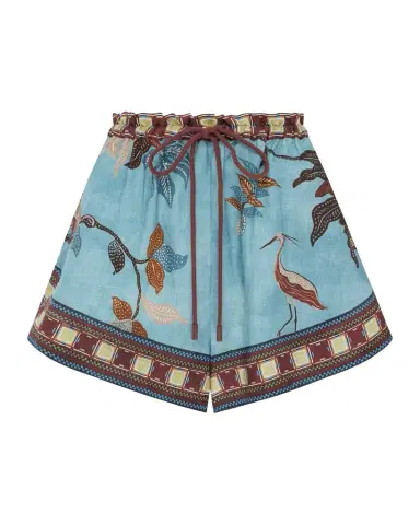 ALÉMAIS Georgie Tropical Linen Shorts | Thumbnail 1 ALÉMAIS Georgie Tropical Linen Shorts | Thumbnail 1
