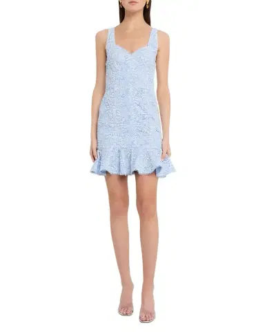 Generation Love Celena Two-Tone Lace Mini Dress | Thumbnail 1 Generation Love Celena Two-Tone Lace Mini Dress | Thumbnail 1