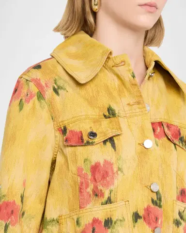 Ganni Floral Denim Jacket | Thumbnail 5 Ganni Floral Denim Jacket | Thumbnail 5