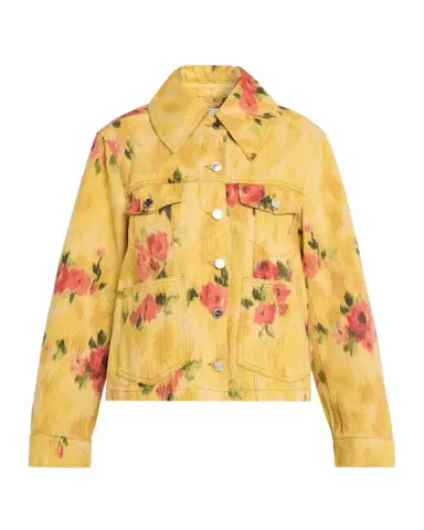 Ganni Floral Denim Jacket | Thumbnail 1 Ganni Floral Denim Jacket | Thumbnail 1