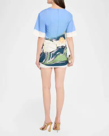 Significant Other Beaux Printed Short-Sleeve Mini Dress | Thumbnail 3 Significant Other Beaux Printed Short-Sleeve Mini Dress | Thumbnail 3