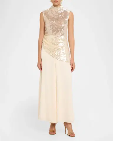 Lapointe High-Rise Georgette Wide-Leg Pants | Thumbnail 2 Lapointe High-Rise Georgette Wide-Leg Pants | Thumbnail 2