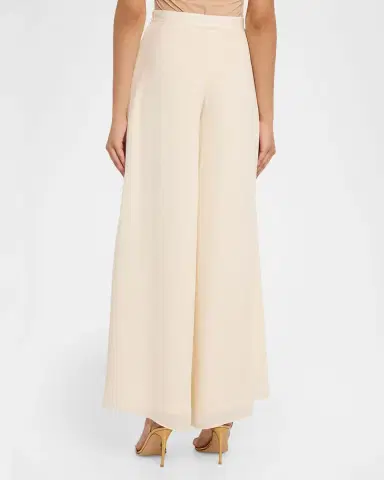 Lapointe High-Rise Georgette Wide-Leg Pants | Thumbnail 3 Lapointe High-Rise Georgette Wide-Leg Pants | Thumbnail 3