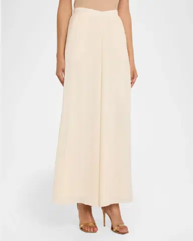 Lapointe High-Rise Georgette Wide-Leg Pants | Thumbnail 4 Lapointe High-Rise Georgette Wide-Leg Pants | Thumbnail 4