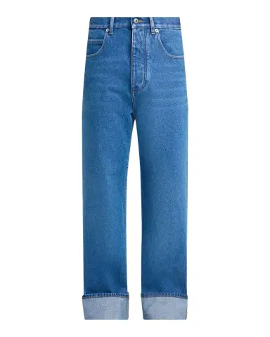 Bottega Veneta Men's Turn-Up Cuff Straight-Leg Jeans | Thumbnail 1 Bottega Veneta Men's Turn-Up Cuff Straight-Leg Jeans | Thumbnail 1
