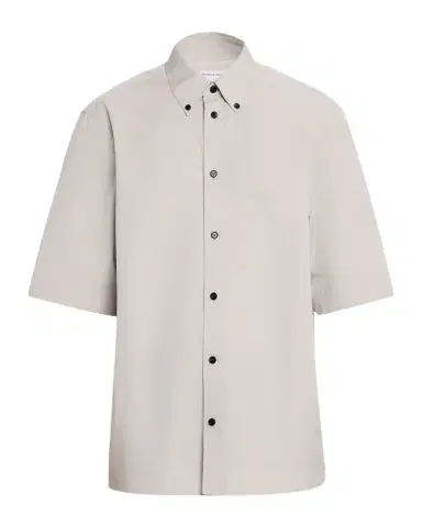 Bottega Veneta Men's Cotton Poplin Oversized Fit Short-Sleeve Shirt | Thumbnail 1 Bottega Veneta Men's Cotton Poplin Oversized Fit Short-Sleeve Shirt | Thumbnail 1