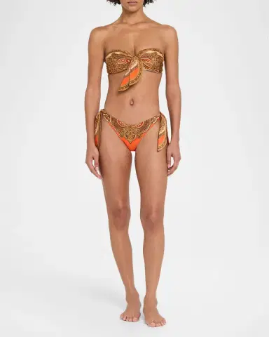 Zimmermann Mahon Scarf Tie-Side Bikini Bottoms | Thumbnail 2 Zimmermann Mahon Scarf Tie-Side Bikini Bottoms | Thumbnail 2