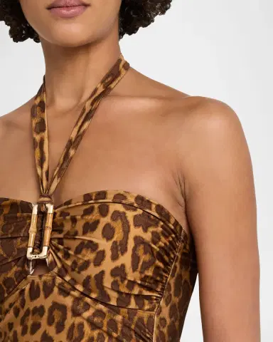 Zimmermann Mahon Bamboo Leopard One-Piece Swimsuit | Thumbnail 4 Zimmermann Mahon Bamboo Leopard One-Piece Swimsuit | Thumbnail 4