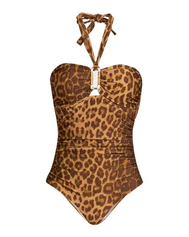 Zimmermann Mahon Bamboo Leopard One-Piece Swimsuit | Thumbnail 1 Zimmermann Mahon Bamboo Leopard One-Piece Swimsuit | Thumbnail 1