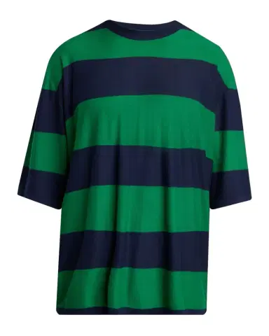 Bottega Veneta en 's Cashmere Wide-Stripe Oversized Crewneck T-Shirt | Thumbnail 1 Bottega Veneta en 's Cashmere Wide-Stripe Oversized Crewneck T-Shirt | Thumbnail 1