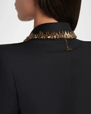 Alexander McQueen Leaves Embroidered Single-Breasted Jacket | Thumbnail 5 Alexander McQueen Leaves Embroidered Single-Breasted Jacket | Thumbnail 5