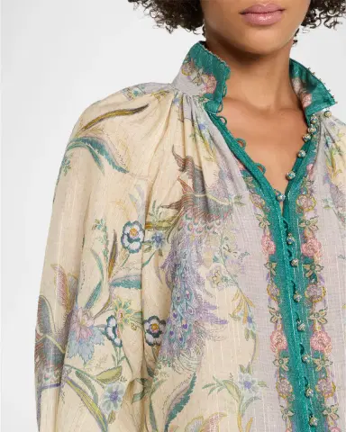 Zimmermann Indra Billow Blouse | Thumbnail 5 Zimmermann Indra Billow Blouse | Thumbnail 5