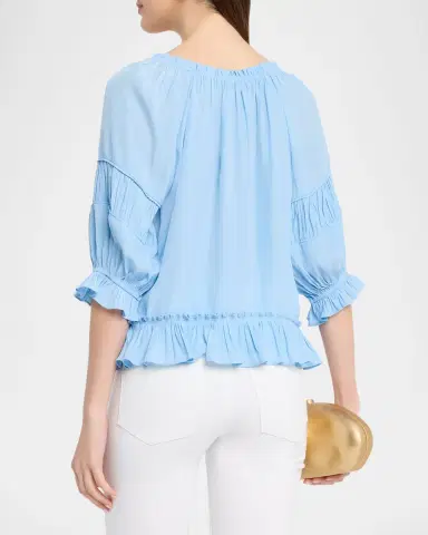 Ramy Brook Natasha Ruffled Blouse | Thumbnail 2 Ramy Brook Natasha Ruffled Blouse | Thumbnail 2