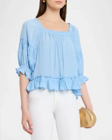 Ramy Brook Natasha Ruffled Blouse | Thumbnail 3 Ramy Brook Natasha Ruffled Blouse | Thumbnail 3