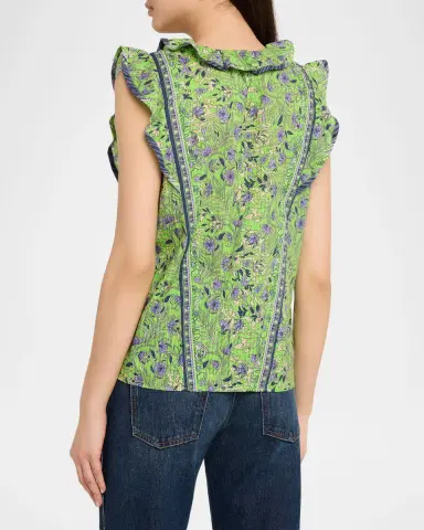 Ramy Brook Samson Printed Cotton Top | Thumbnail 3 Ramy Brook Samson Printed Cotton Top | Thumbnail 3