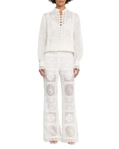Zimmermann Aster Embroidered Pants | Thumbnail 1 Zimmermann Aster Embroidered Pants | Thumbnail 1