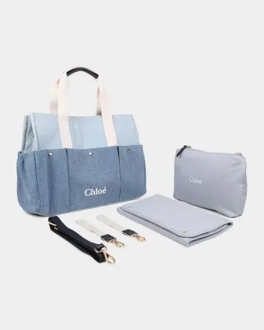 Chloé Cotton Denim Changing Bag | Thumbnail 3 Chloé Cotton Denim Changing Bag | Thumbnail 3