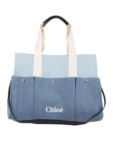 Chloé Cotton Denim Changing Bag | Thumbnail 1 Chloé Cotton Denim Changing Bag | Thumbnail 1