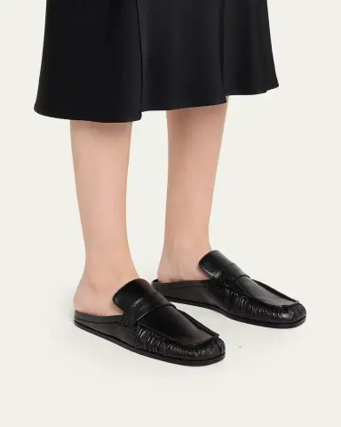 Jil Sander Sabot Leather Loafer Mules | Thumbnail 4 Jil Sander Sabot Leather Loafer Mules | Thumbnail 4