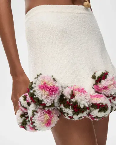 LOEWE x Paula's Ibiza Pom-Pom Boucle Mini Skirt | Thumbnail 3 LOEWE x Paula's Ibiza Pom-Pom Boucle Mini Skirt | Thumbnail 3