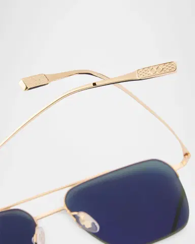 BARTON PERREIRA Men's Armstrong Titanium Aviator Sunglasses | Thumbnail 4 BARTON PERREIRA Men's Armstrong Titanium Aviator Sunglasses | Thumbnail 4